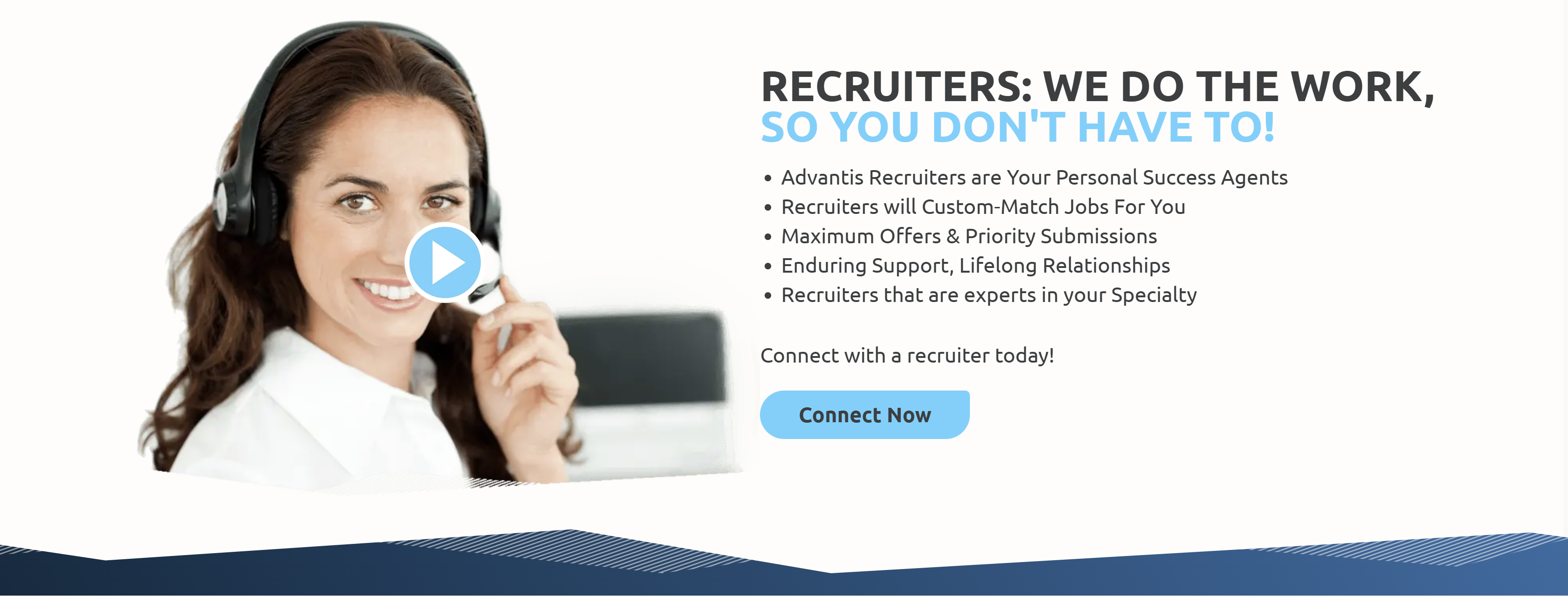 Advantis Medical recruiter call to action